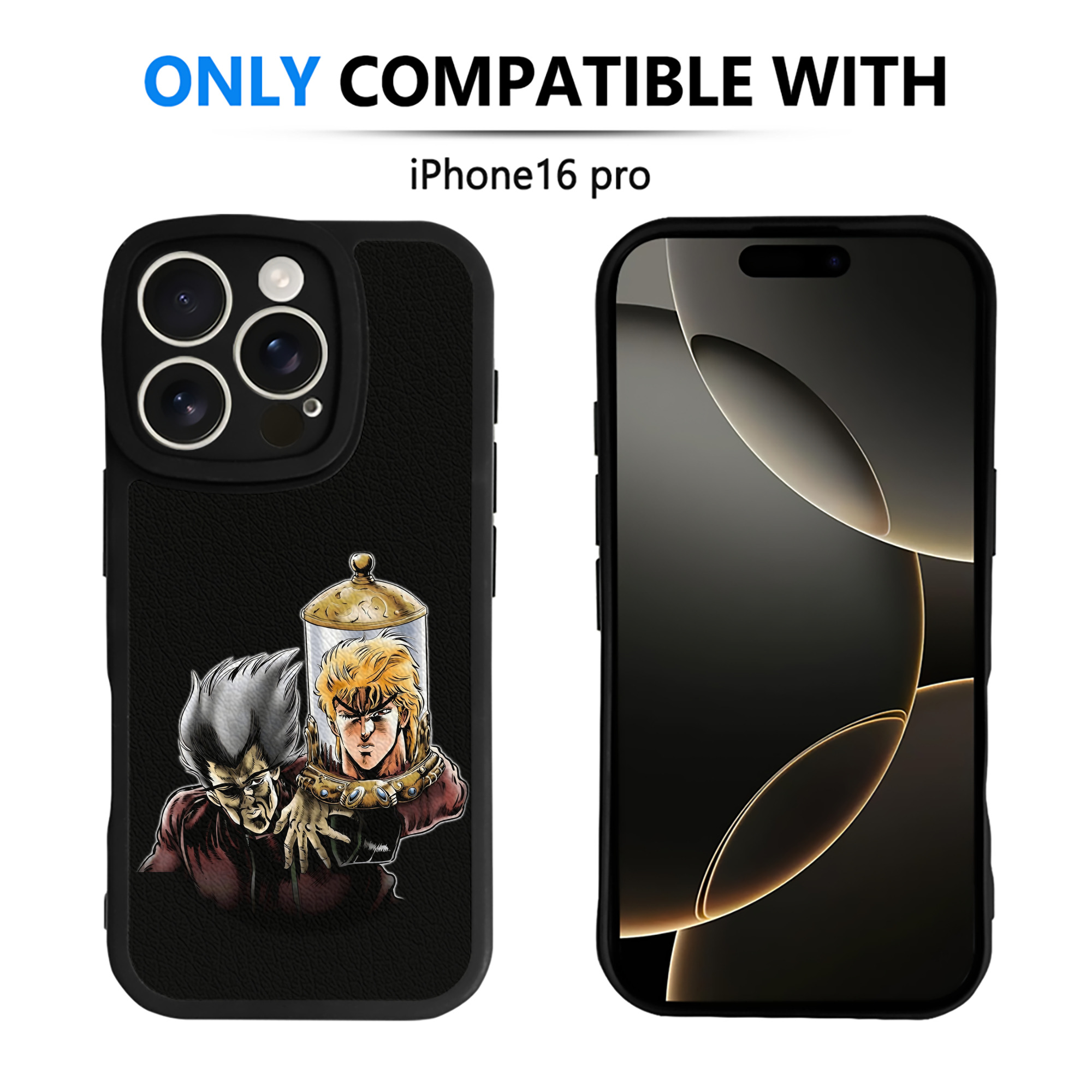 （画像用） ジョジョの奇妙な冒険 ディオ?ブランドー JoJo's Bizarre Adventure Dio Brando 【iPhone 16シリーズ対応】シリコンスマホケース（レザー調） 材質：シリコン